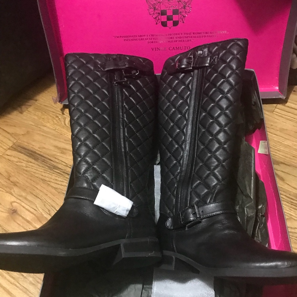 NWB stunning Vince Camuto Black Boots $250